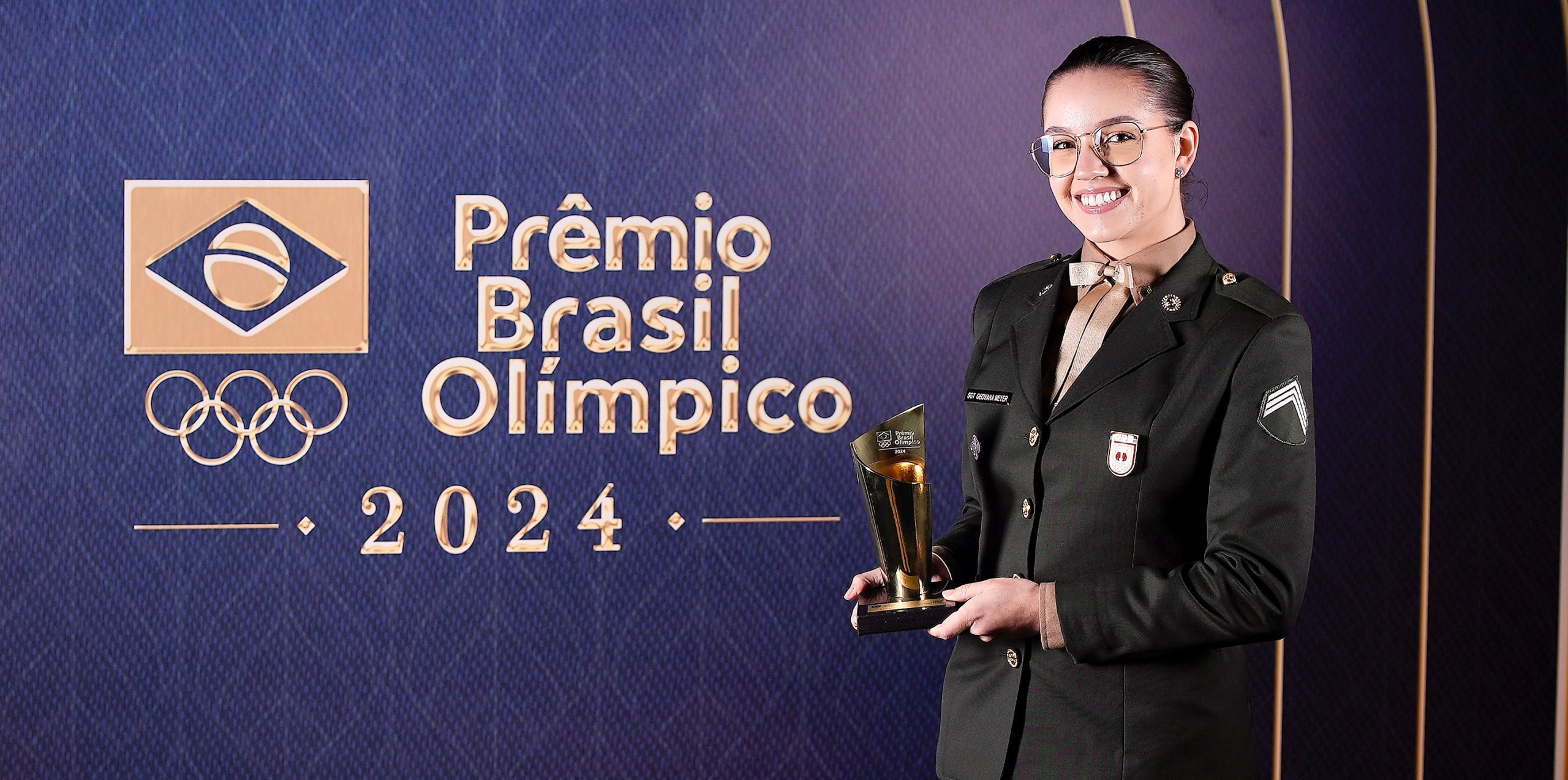 Geovana Myer recebeu o Premio Brasil Olimpico